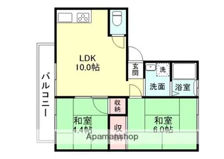 コモンズ桜谷【1階】の間取り
