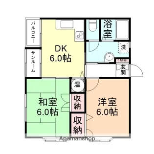 コーポラストマト【1階】の間取り