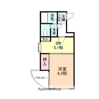 ラ・ヴィラ大沢野【308号室】の間取り