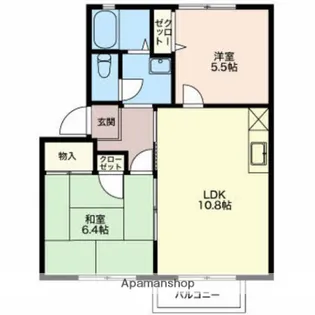 メルベーユ【2階】の間取り