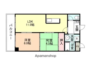 アクトピアTOYAMA【3階】の間取り