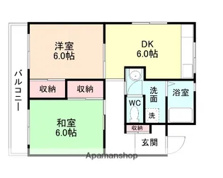 サクラージュ友道【201号室】の間取り