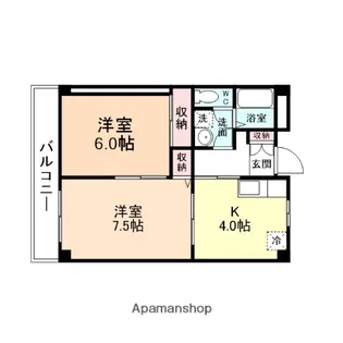 アベニュー本新【403号室】の間取り