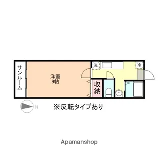 グランコート富山【2階】の間取り