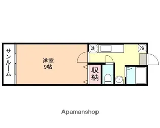 グランコート富山【3階】の間取り