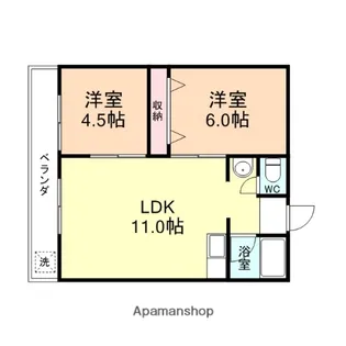 ホープフルハイツ【1階】の間取り
