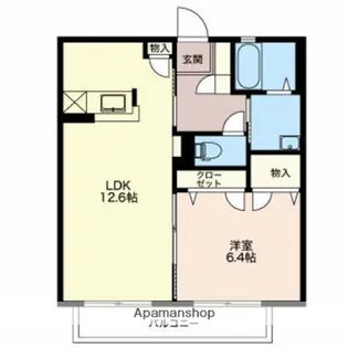 クロシェット【1階】の間取り