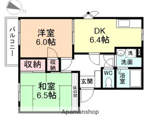 シャルム南【2階】の間取り