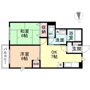 ル・グランヴェールⅠ【1階】の間取り