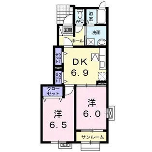 I・T Ⅱ棟【1階】の間取り