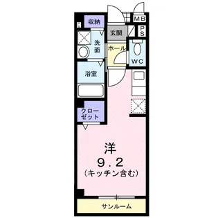 ゴルト・ベルク【2階】の間取り