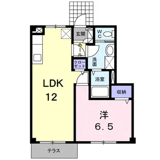 フローレンス【1階】の間取り
