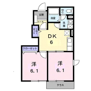 ベルモアGINZA【1階】の間取り