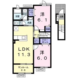 ベガ【2階】の間取り