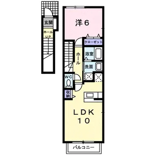 リバロックC【2階】の間取り