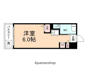 HUハイツ(朋友ハイツ)【211号室】の間取り