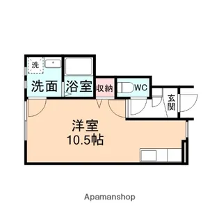 ショコラティエC【101号室】の間取り