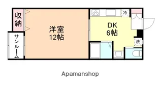 コンチネンタル御門【102号室】の間取り