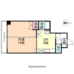 パークハイム西山王【202号室】の間取り