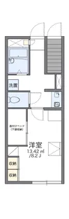 レオパレスASAHI【110号室】の間取り