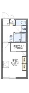 レオパレス上冨居Ⅱ【205号室】の間取り