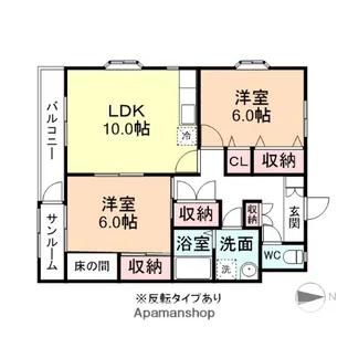 セトル二杉【2階】の間取り