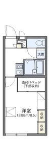 レオパレスA&K【201号室】の間取り