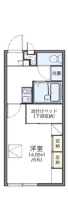 レオパレス河端【102号室】の間取り