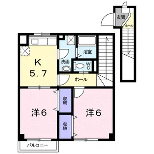 ベリーテ【2階】の間取り