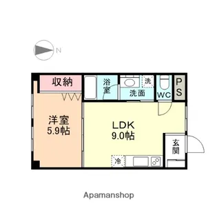 メゾン清水町【2階】の間取り
