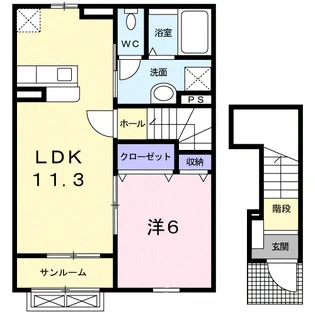 シャルマン【2階】の間取り