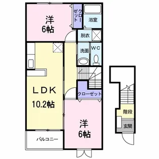 セレッソ【2階】の間取り
