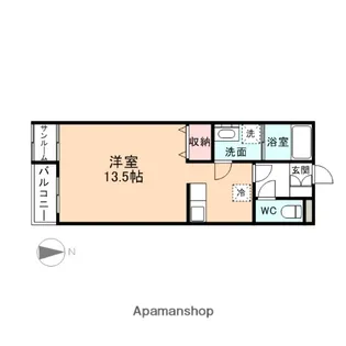 PLAZA新園町【1階】の間取り