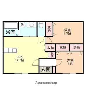 富山県富山市北代【一戸建】の間取り