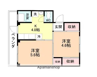 ベルク堀切2号棟【305号室】の間取り