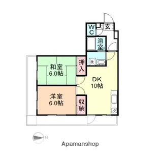 マイウェルマイルド【2階】の間取り