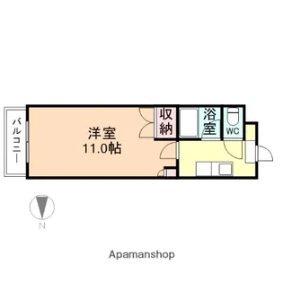 スカイハイム磯部【2階】の間取り