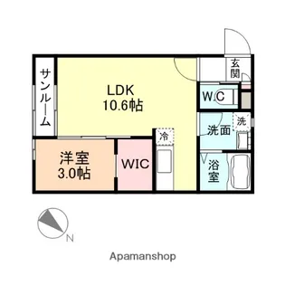 FELICE田中町【2階】の間取り