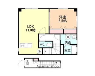 HIブリッジ酒井【202号室】の間取り