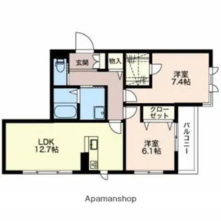 KAEDE(カエデ)【1階】の間取り