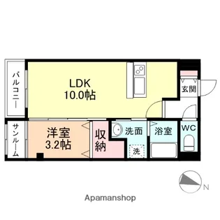 フォンテーヌ【2階】の間取り
