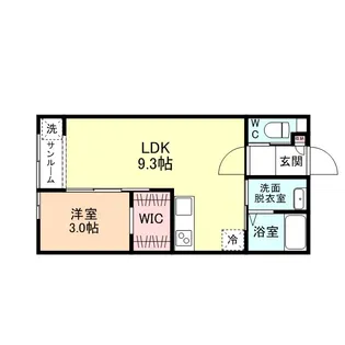 FIRST SQUARE D棟【101号室】の間取り