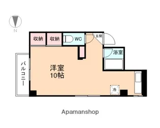 ハイコーポサカノ新庄【101号室】の間取り