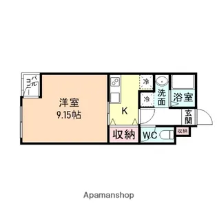 グランデ五福【106号室】の間取り