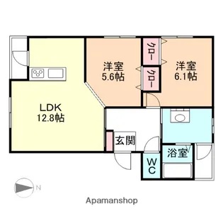 マンデリーノ【2階】の間取り