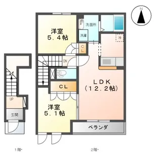 WELCOMEⅢA棟【2階】の間取り