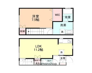 BLESTON COURT【103号室】の間取り