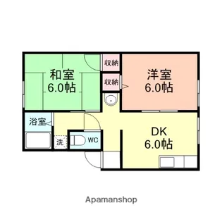 ヴィラ水谷望岳台【202号室】の間取り