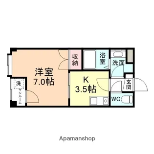 グランデ大山【4階】の間取り
