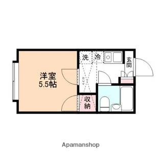 イーストアベニュー高校前【103号室】の間取り